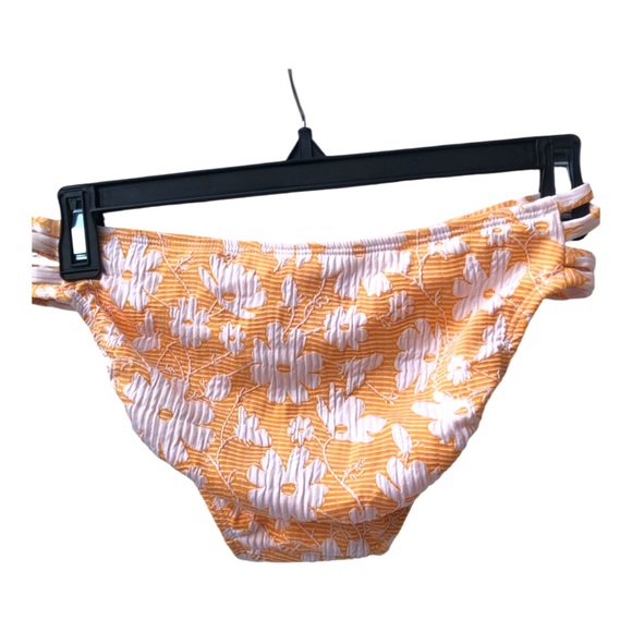 NWOT Xhilaration Orange White Floral Textured 2-PC Two Piece Convertible Bikini - Picture 12 of 16